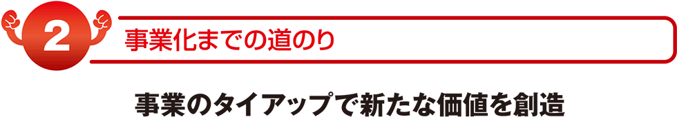 事業のタイアップで新たな価値を創造